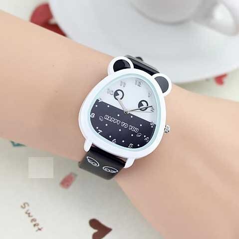 Kid's Alloy Case Buckle Clasp Oval Waterproof Quartz Watches