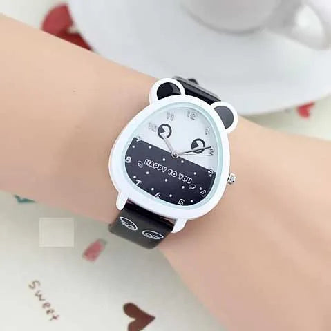 Kid's Alloy Frame Buckle Clasp Cartoon Shaped Automatic Watch