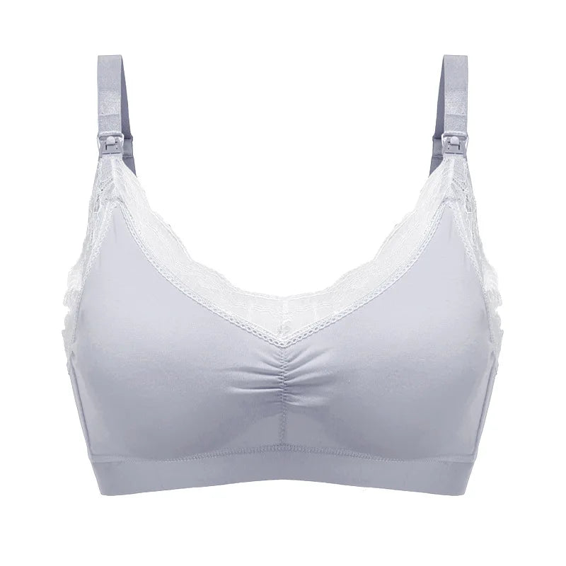 Women's Cotton V-Neck Sleeveless Solid Pattern Lingerie Bra