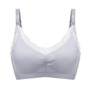 Women's Cotton V-Neck Sleeveless Solid Pattern Lingerie Bra