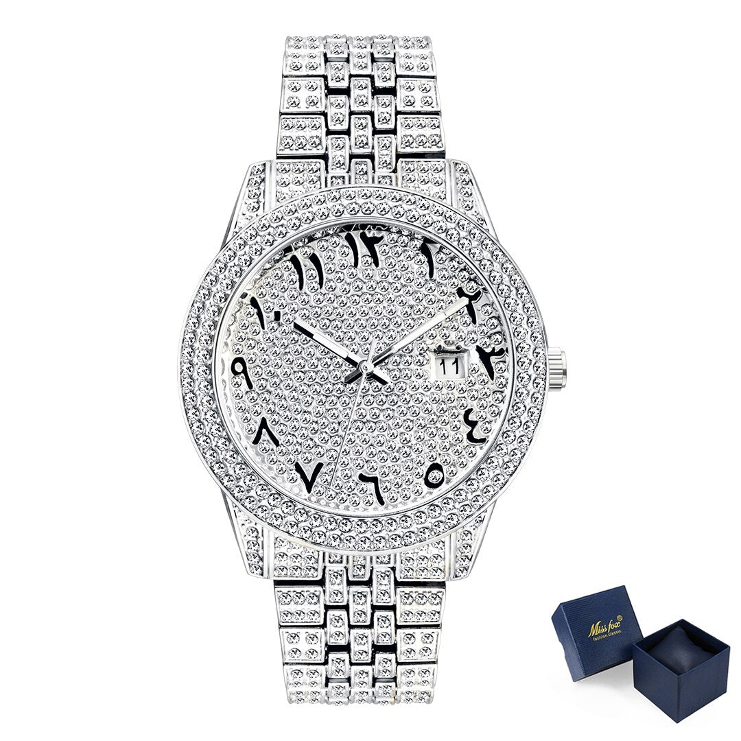 Women's Alloy Case Round Shaped Luxury Quartz Elegant Watch