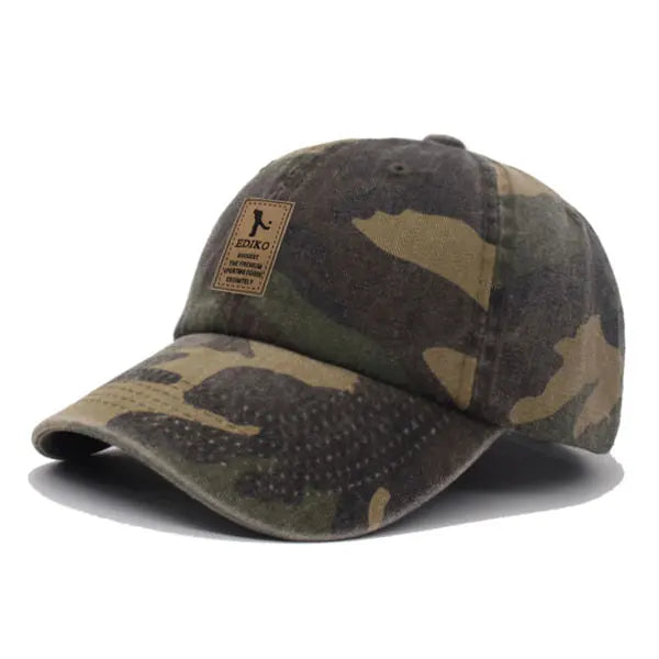 Men's Cotton Adjustable Camouflage Pattern Casual Baseball Caps