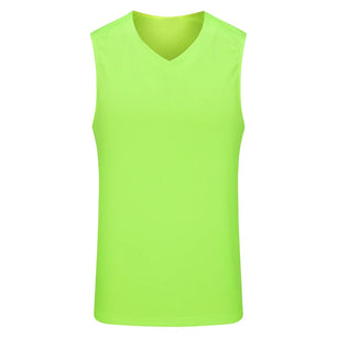 Women's Nylon V-Neck Sleeveless Breathable Fitness Workout Top