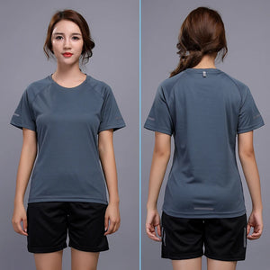 Women's Spandex O-Neck Short Sleeves Breathable Yoga Workout Top