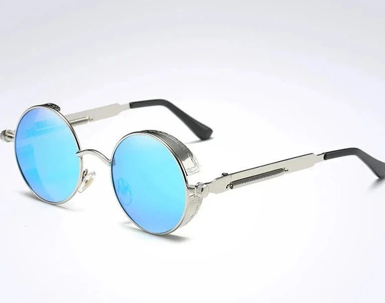 Men's Alloy Frame TAC Lens Round Shaped UV400 Trendy Sunglasses