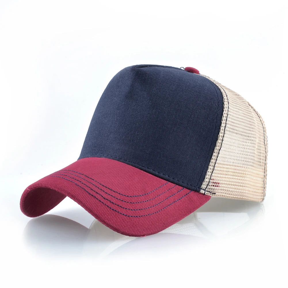 Men's Cotton Adjustable Strap Sun Protection Mixed Colors Cap