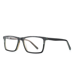 Kid's Acetate Frame Square Shaped Light Blocking Trendy Glasses