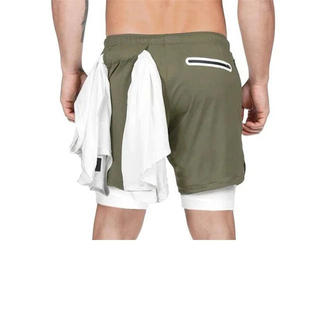 Men's Polyester Drawstring Closure Quick-Dry Swimwear Shorts