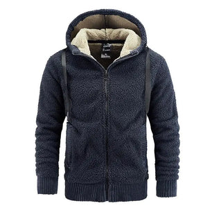 Men's Polyester Long Sleeves Zipper Closure Solid Pattern Jacket