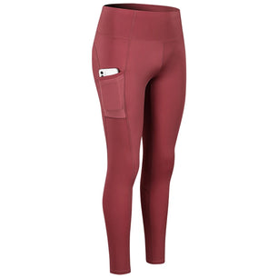 Women's Polyester High Waist Elastic Closure Sports Wear Leggings