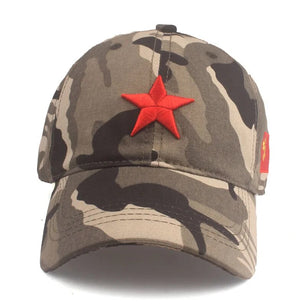 Men's Cotton Adjustable Strap Camouflage Pattern Baseball Cap