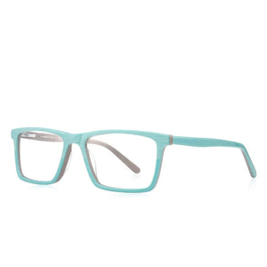 Kid's Acetate Frame Square Shaped Light Blocking Trendy Glasses