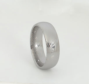 Men's 100% Stainless Steel Round Pattern Wedding Trendy Ring