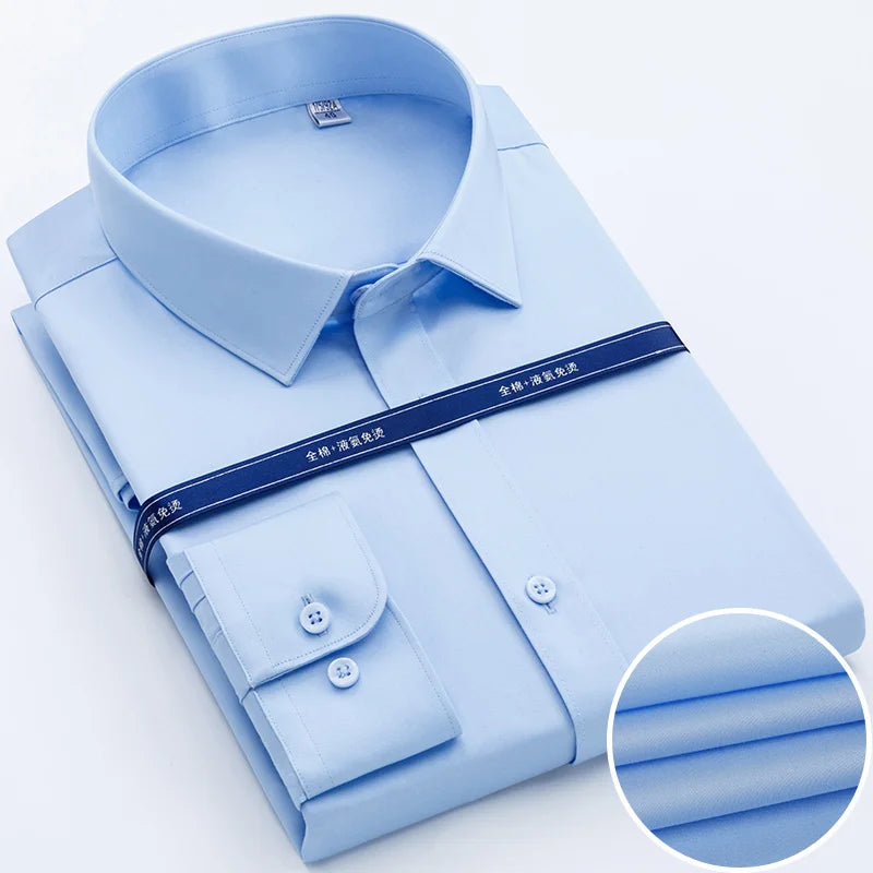 Men's Cotton Turn-Down Collar Full Sleeve Single Breasted Shirt