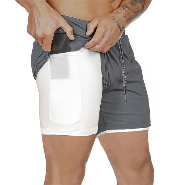 Men's Polyester Drawstring Closure Quick-Dry Swimwear Shorts