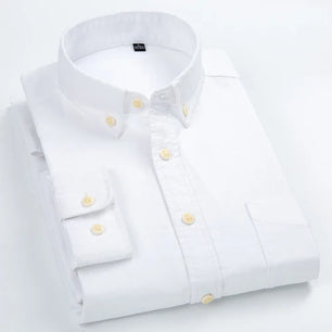 Men's Cotton Turn-Down Collar Full Sleeve Single Breasted Shirt