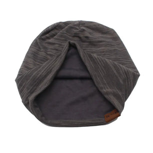 Men's Polyester Skullies Beanies Striped Pattern Casual Warm Cap