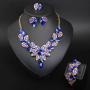 Women's Copper Alloy Crystal Rhinestones Wedding Jewelry Set