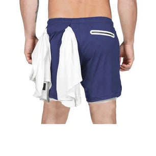 Men's Polyester Drawstring Closure Quick-Dry Swimwear Shorts