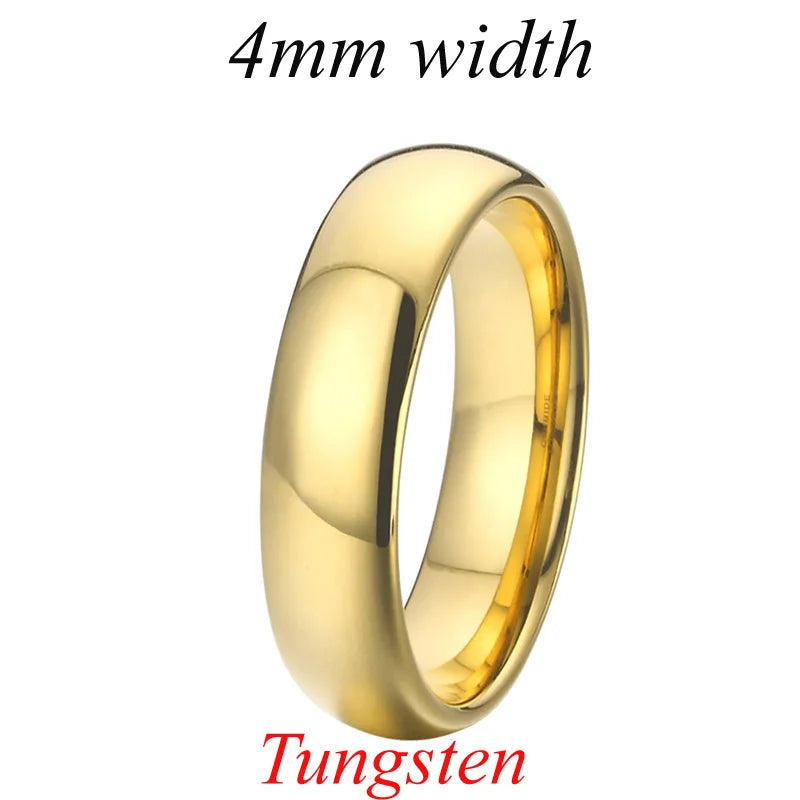 Men's 100% Tungsten Metal Geometric Shaped Trendy Wedding Ring