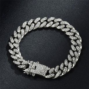 Men's Zinc Alloy Toggle-Clasps Butterfly Rhinestones Bracelet