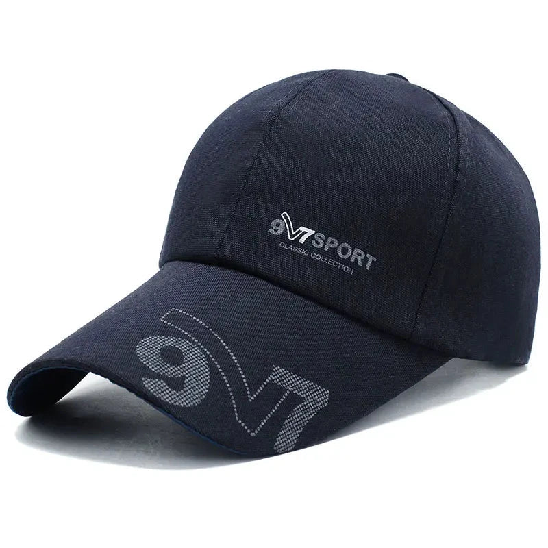 Men's Canvas Adjustable Breathable Letter Pattern Baseball Caps