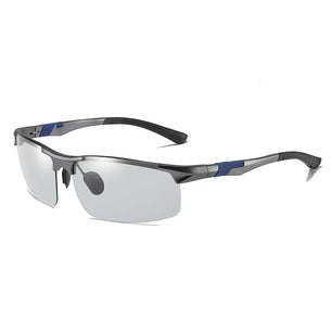 Men's Aluminium Magnesium Frame TAC Lens Rectangle Sunglasses