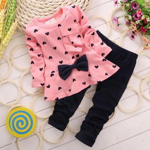 Kid's Cotton O-Neck Long Sleeves Printed Pattern Casual Clothes