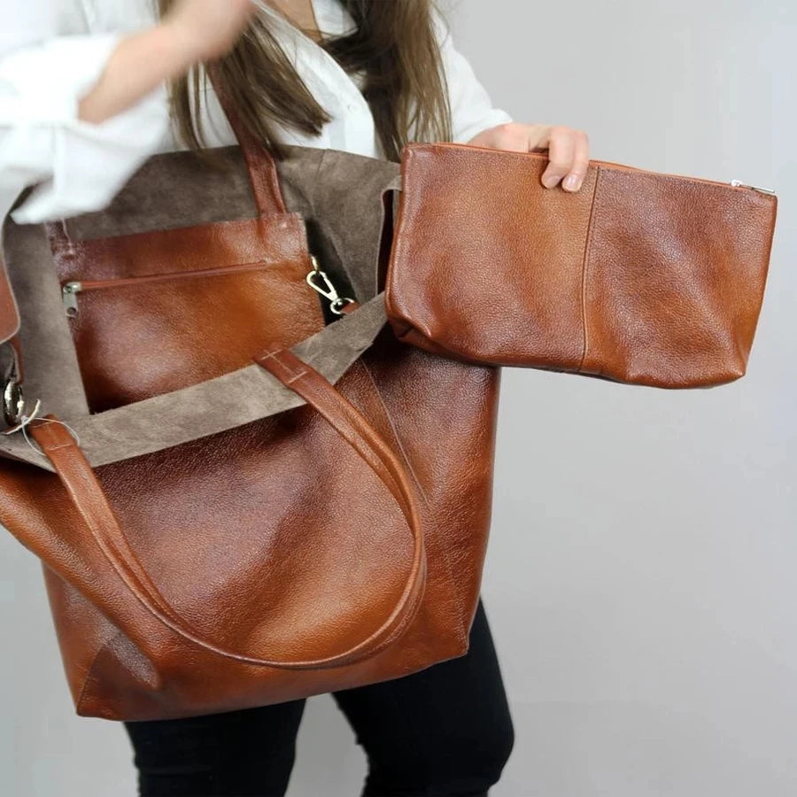 Women's PU Leather Open Closure Solid Pattern Casual Shoulder Bag