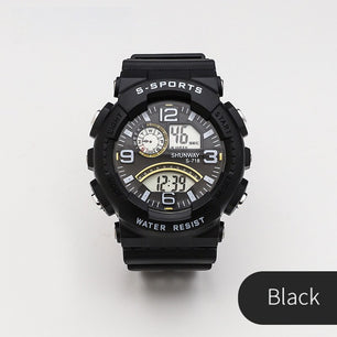 Men's Alloy Case Luminous Multifunction Electronic Trendy Watch