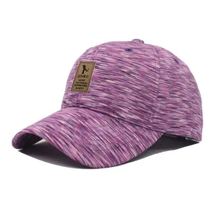 Women's Polyester Striped Pattern Adjustable Casual Baseball Cap