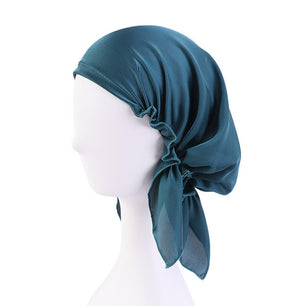 Women's Polyester Head Wrap Solid Pattern Casual Turban Caps