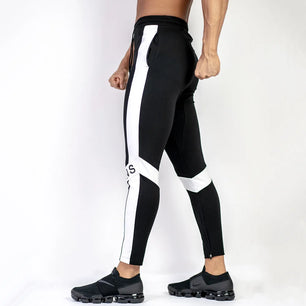 Men's Polyester Drawstring Closure Quick-Drying Gymwear Pants