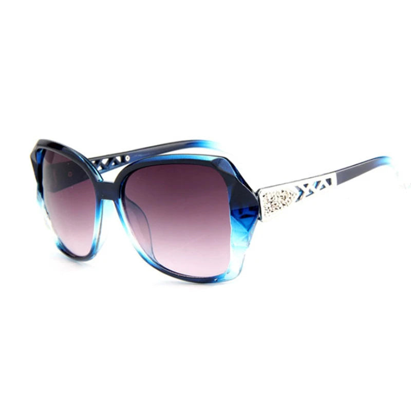 Women's Plastic Frame Acrylic Lens Square Shaped Sunglasses