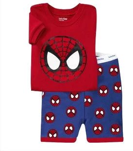 Kid's Boy Cotton O-Neck Short Sleeves Breathable Sleepwear Set