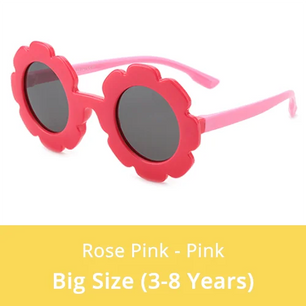 Kid's Acetate Frame Polycarbonate Lens Round Shaped Sunglasses