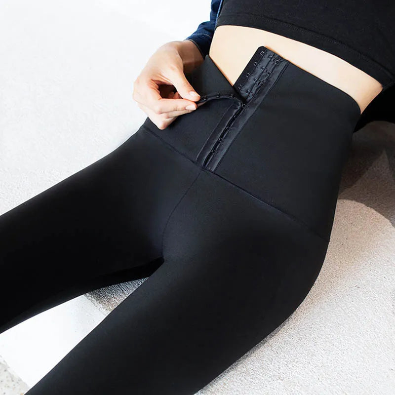 Women's Spandex High Waist Solid Pattern Push Up Fitness Leggings