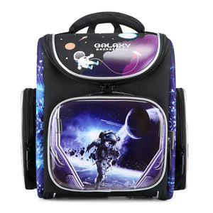 Kid's Polyester Zipper Closure Printed Pattern School Backpack