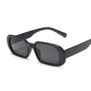 Women's Plastic Frame Acrylic Lens Rectangle Shaped Sunglasses