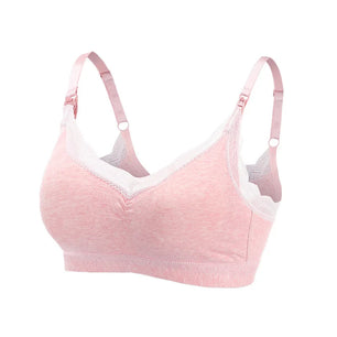 Women's Cotton V-Neck Sleeveless Solid Pattern Lingerie Bra