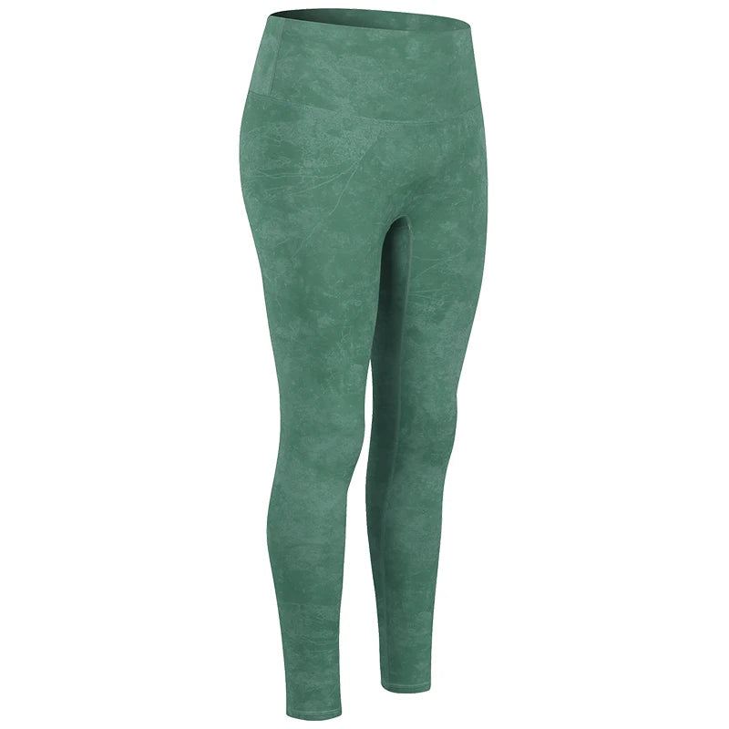 Women's Polyester High Waist Elastic Closure Sports Wear Leggings