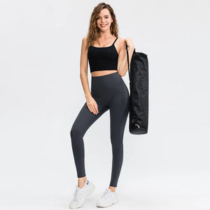 Women's Polyester High Waist Elastic Closure Sports Wear Leggings