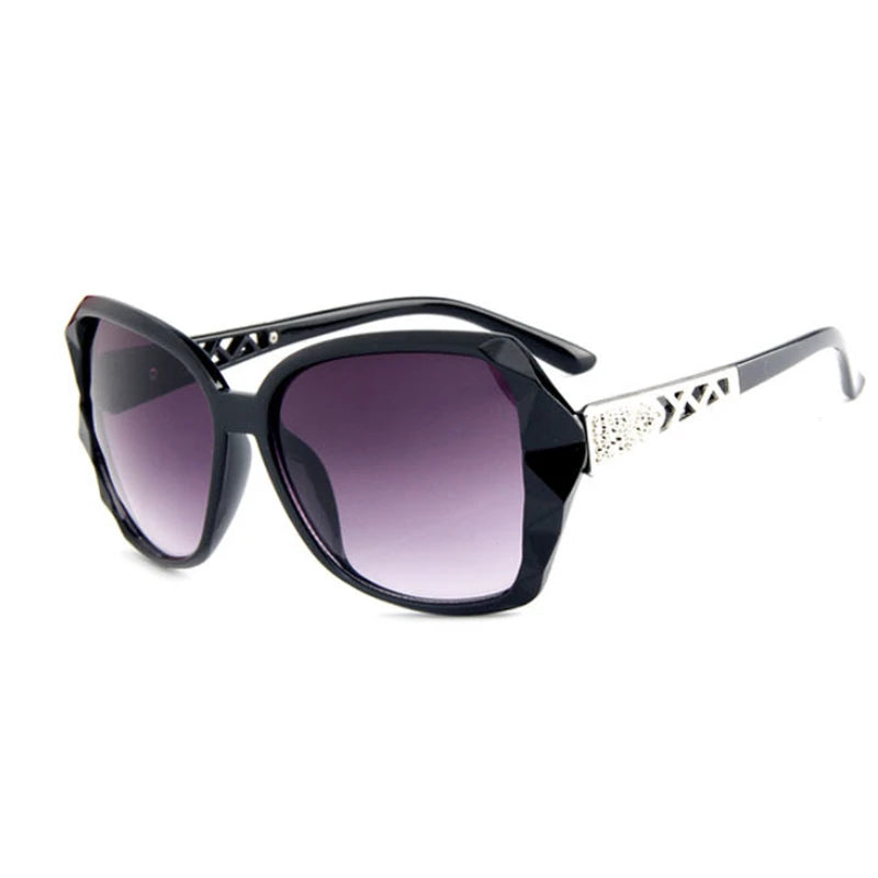 Women's Plastic Frame Acrylic Lens Square Shaped Sunglasses