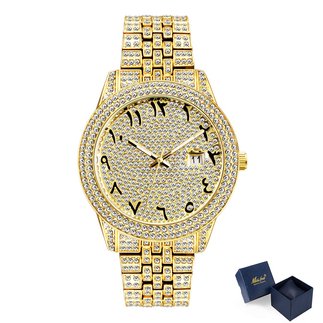 Women's Alloy Case Round Shaped Luxury Quartz Elegant Watch