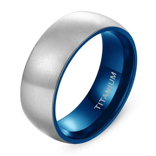 Men's 100% Titanium Geometric Pattern Trendy Wedding Party Ring