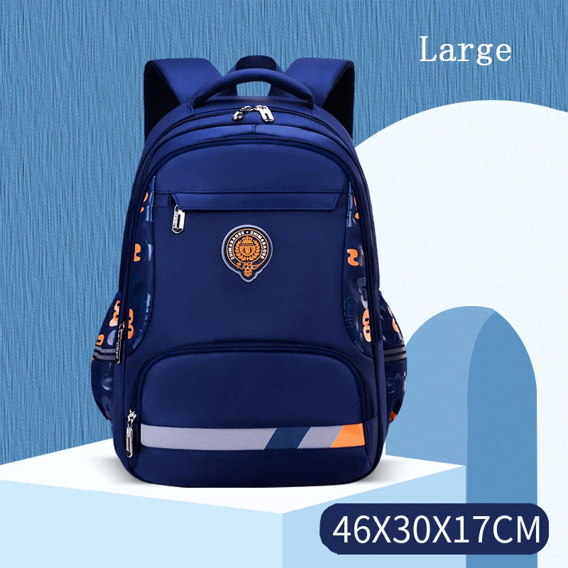 Kid's Girl Nylon Zipper Closure Trendy Waterproof School Backpack