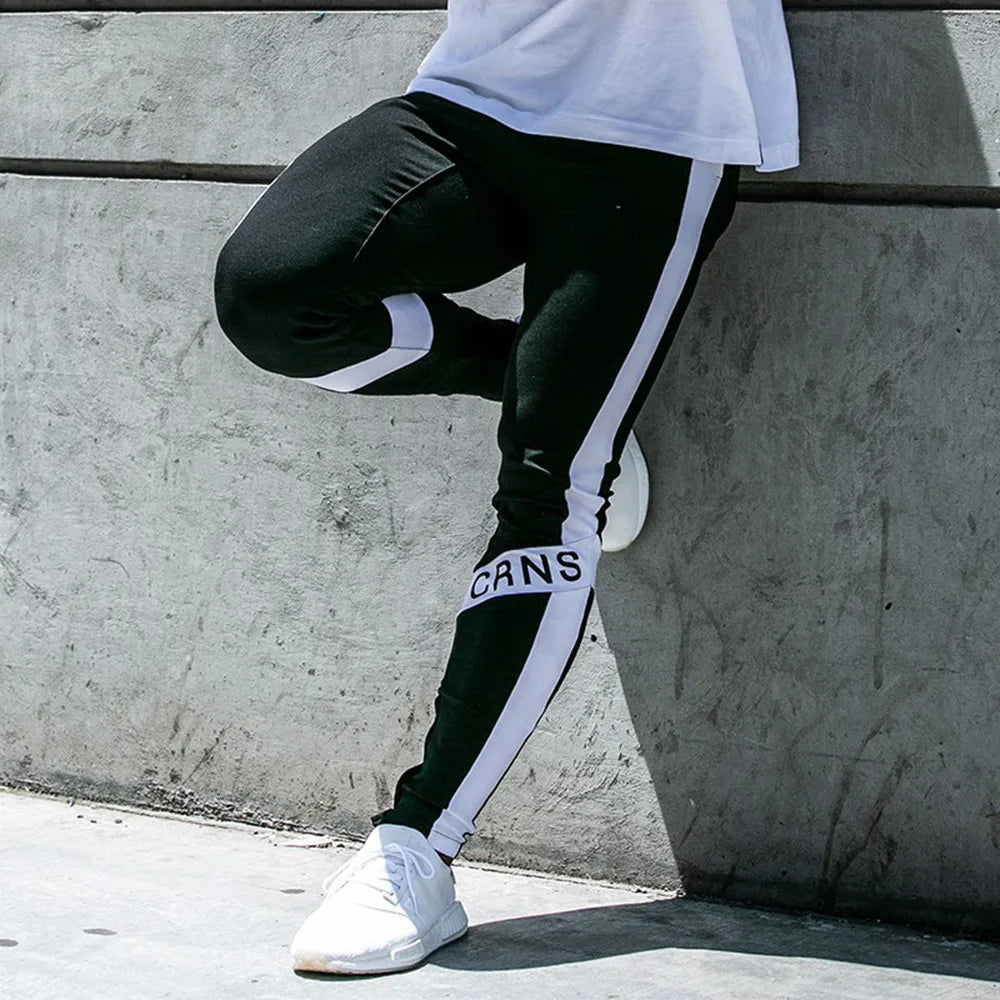 Men's Polyester Drawstring Closure Quick-Drying Gymwear Pants