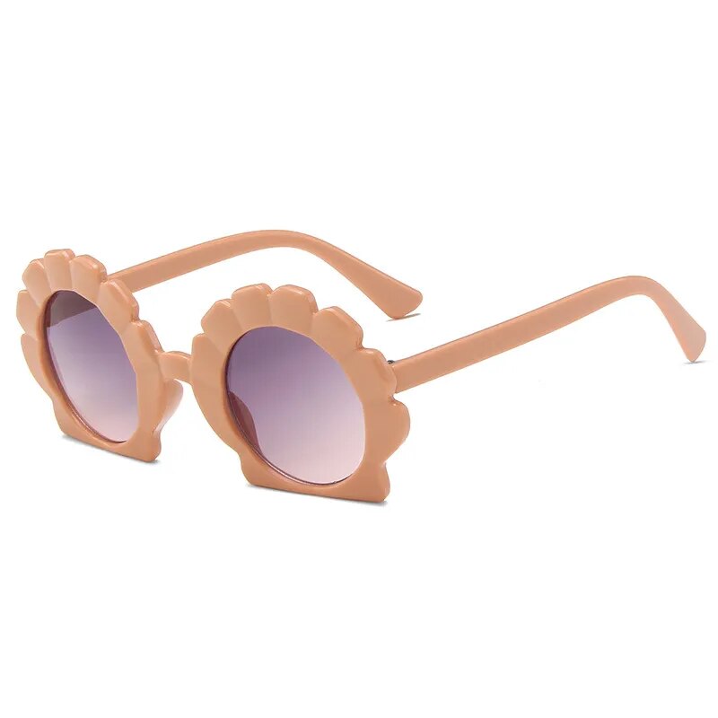 Kid's Plastic Frame Resin Lens UV400 Protection Round Sunglasses