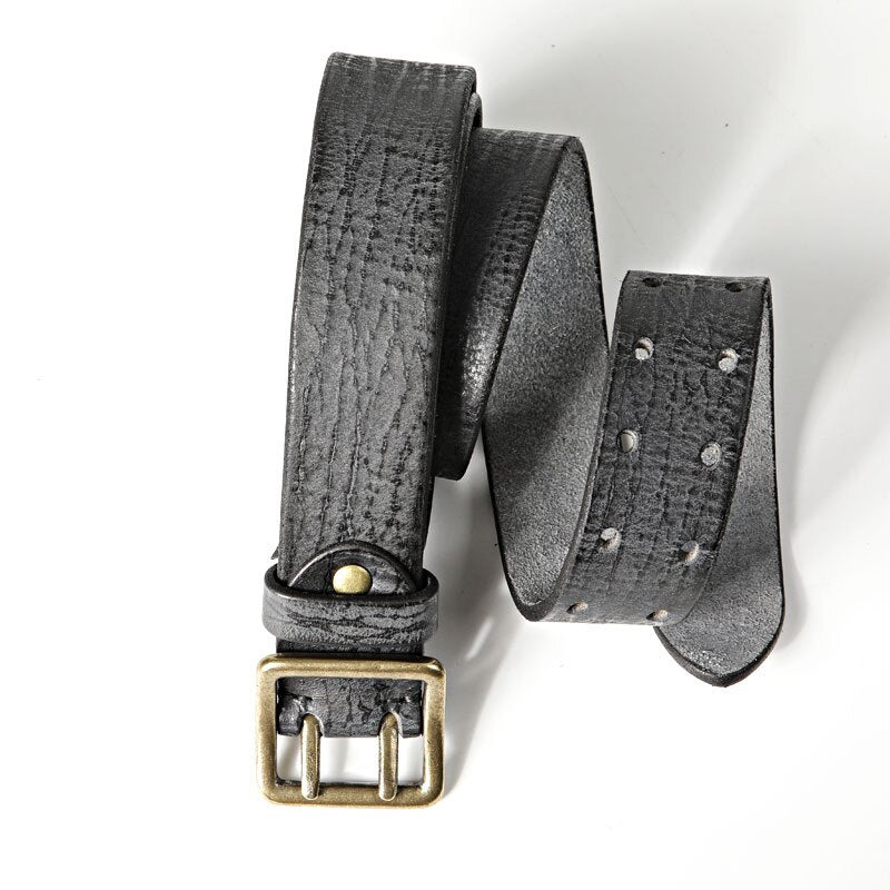 Men's Cowskin Buckle Closure Printed Pattern Casual Wear Belts