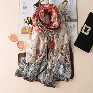 Women's Arabian Polyester Neck Wrap Printed Pattern Trendy Hijabs